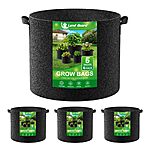 Prime Members: 4-Pack Land Guard 5-Gallon Fabric Grow Bags $4.90 + Free Shipping
