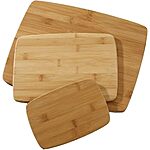 3-Piece Farberware Kitchen Bamboo Cutting Board Set (11x14", 8x10" & 8x5.5") $8.20