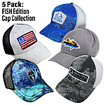 5-Pack: Fish Edition Cap Collection $20 + Free Shipping