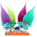 6-Piece Mattel DreamWorks Trolls Band Tour Set w/ 5 Small Dolls &amp; Tape Cassette Stand $4.54 + Free Shipping w/ Prime or on $35+