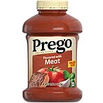 67 oz. Jar Prego Italian Tomato Pasta Sauce Flavored With Meat $3.66 w/s&amp;s + Free Shipping w/ Prime or on $35+