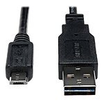 6-Feet TRIPP LITE USB 2.0 Hi-Speed Universal Reversible Cable 24AWG A to 5Pin Micro B  $2.95 + Free Shipping w/ Prime or on $35+