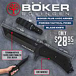Boker Plus 440C Armed Forces Tactical Fixed Blade Knife $28.95 + Free Shipping
