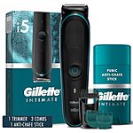 Prime: Gillette Intimate Men's Pubic Hair Trimmer Gift Set, Cordless for Wet/Dry Use, Lifetime Sharp Blades $54.94 + Free Shipping