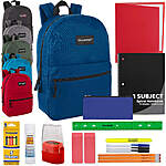 24 Sets (Case) - Trailmaker Backpacks with 20-Piece School Supply Set per Bag ($6.25ea.) for $149.92 + Free Delivery