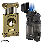 Hammersmith Triple Flame Torch Lighter w/ V-Cutter Combo Pack $32 + Free Shipping