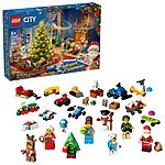 186-Piece LEGO City: 2025 Advent Calendar w/ Holiday Countdown Playset $25