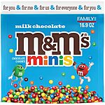 16.9-Oz M&amp;M'S Minis Milk Chocolate Candy Resealable Bag $5.49 + Free Shipping w/ Prime or on orders over $35