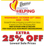 Boscov's: Receive a 25% Off Shopping Pass when you Donate $5 to Red Cross (Online Today Only)