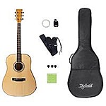 Idyllwild by Monoprice Solid Spruce Top Steel String Acoustic-Electric Guitar with Accessories and Gig Bag $79.99 + Free Ship