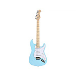 Indio by Monoprice Cali DLX Plus Solid Ash Electric Guitar w/ Gig Bag - Light Blue w/ Maple Fretboard $104.99 + Free Ship
