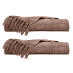 2-Pack: Ella Jayne Viscose Chenille Decorative Throw Blankets (Various) $12 + Free Shipping