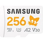 256GB Samsung PRO Plus microSDXC Sonic The Hedgehog + Adapter $20