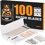 100 Pcs. REXBETI Single Edge Razor Blades, Industrial Razor Blades $5.58 w/s&amp;s - Free Shipping w/ Prime or on $35+