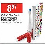 Bon-Ton Black Friday: Violife Slim Sonic Portable Electric Toothbrush for $8.97