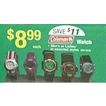 Menards Black Friday: Coleman Men's or Ladies Watches, Assorted Styles for $8.99