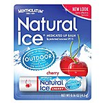 12-Count Mentholatum Natural Ice Medicated Lip Protectant SPF 15 CHERRY balm $8.59 or Less w/SS AC