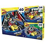 3-Pack Disney's Mickey and the Roadster Racers or Pixar Cars Puzzle Bundle $3.99 - Walmart