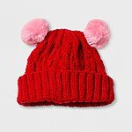 Cat &amp; Jack Baby Cable Beanie with Poms $3.79 w/Red Card - Target - Free Shipping