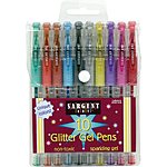 10-Ct. Sargent Art 22-1501 Glitter Gel Pens $3.00 - Amazon