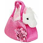 Aurora Fancy Pals Pet Carrier Purse w/ Peek-A-Boo Removable Plush Animal from $9.45