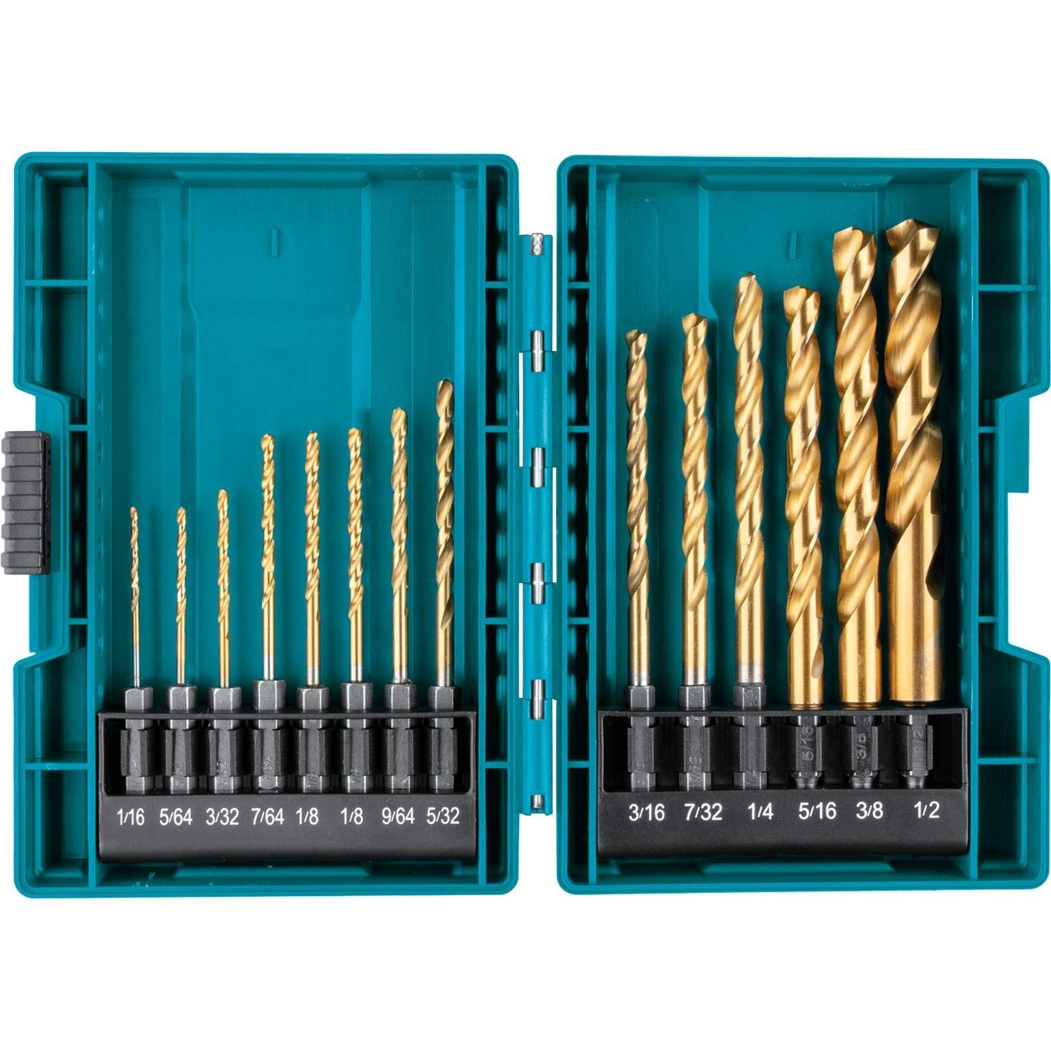 Makita B-65399 Impact Gold 14 Pc. Titanium Coating Drill Bit Set, 1/4 In. Hex Shank $11 + Free Shipping w/ Prime or on $35+