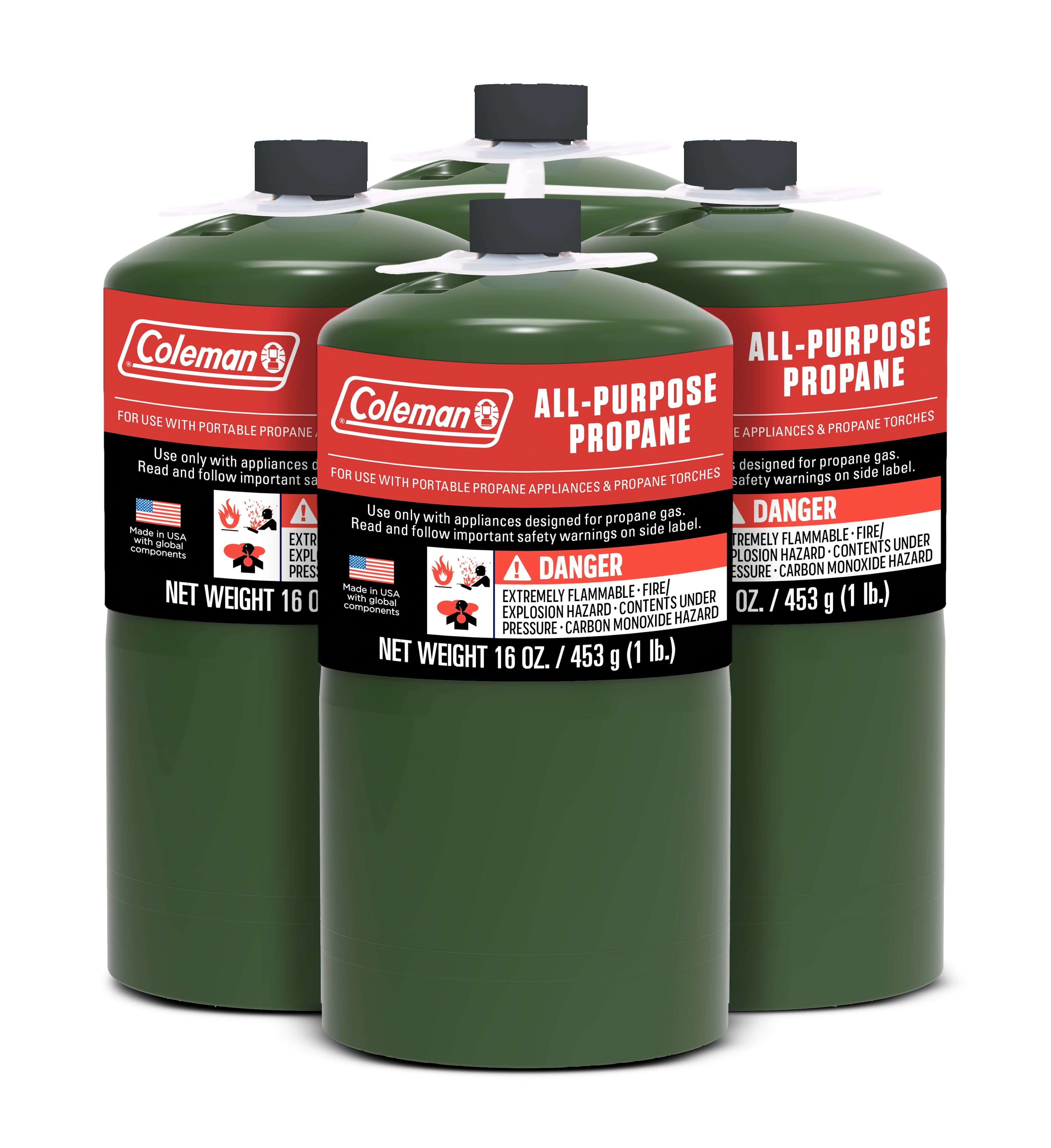 4-Pack 16-Oz Coleman All Purpose Propane Gas Cylinder $18.87 + Free Store Pickup