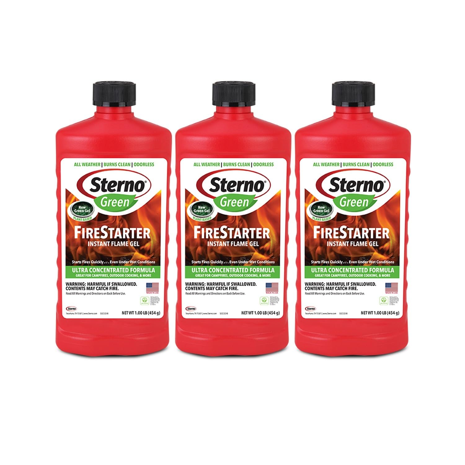 3-Pack Sterno Firestarter Instant Flame Gel, All-Weather Indoor and Outdoor Use  $12.33 + Free Shipping w/ Prime or on $35+