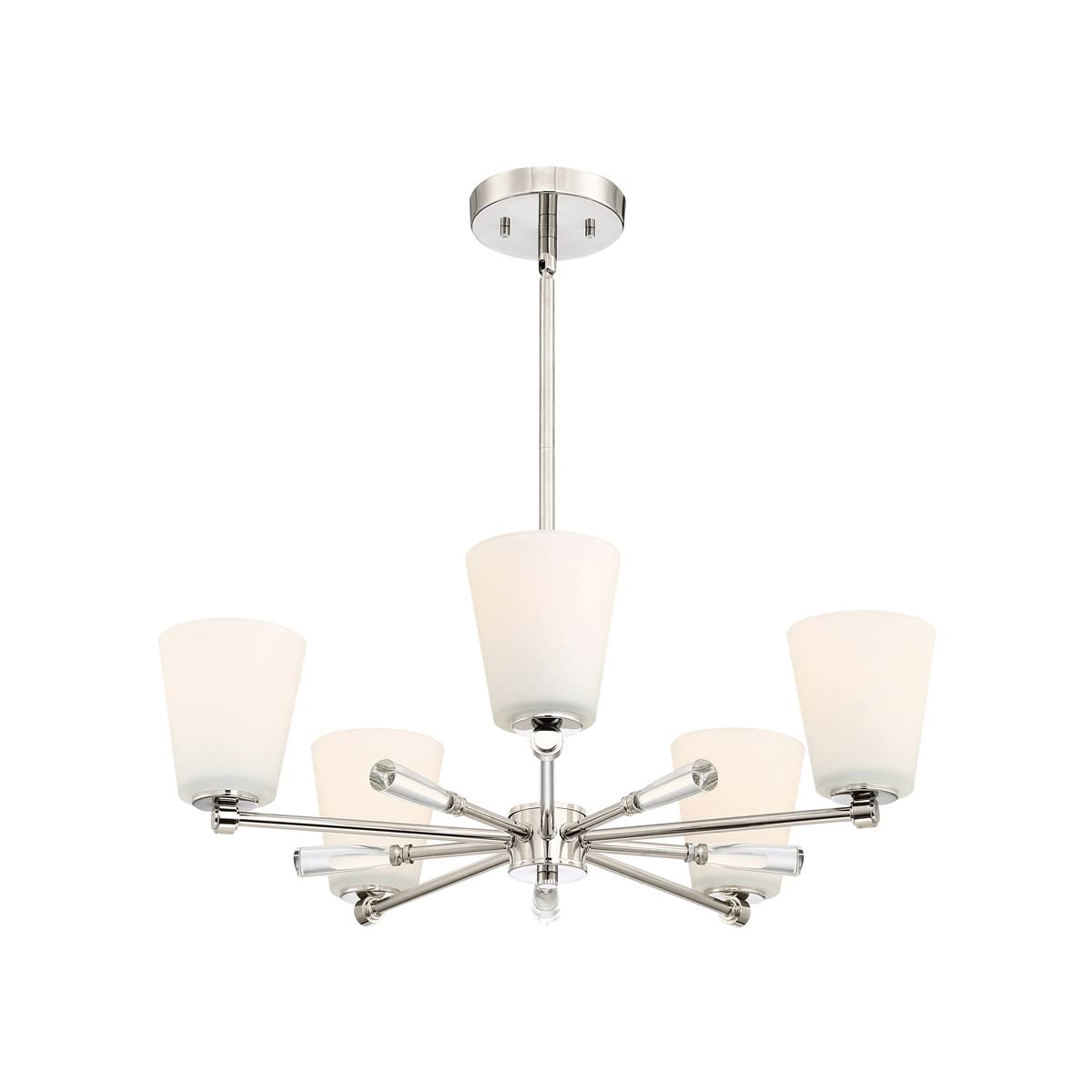 Designers Fountain 92285-PN Chandelier, Polished Nickel $36.02 + Free Shipping