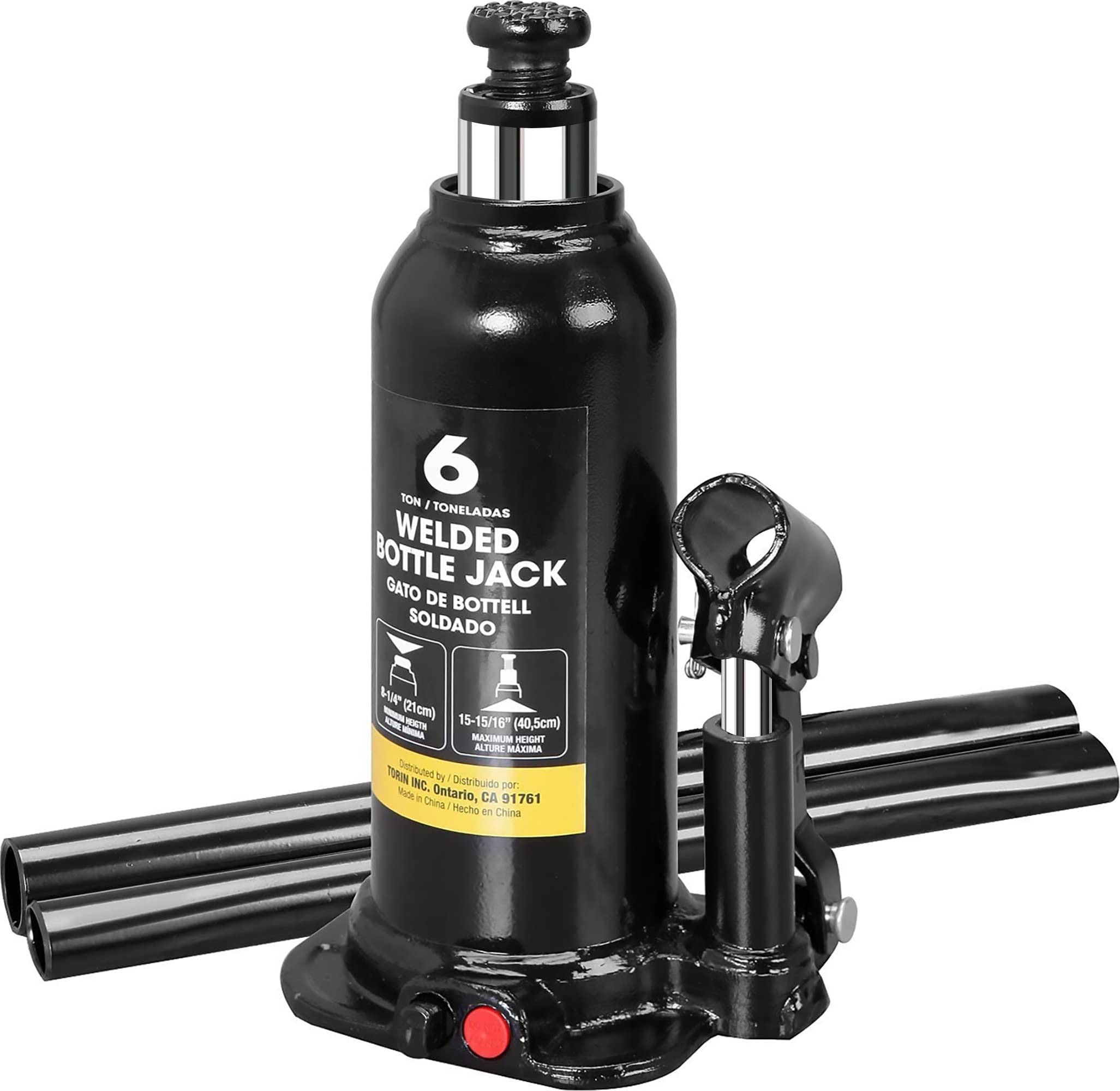 Torin 6 Ton (12,000 LBs) Capacity Hydraulic Welded Bottle Jack (Black) $21.10 + Free Shipping w/ Prime or on $35+