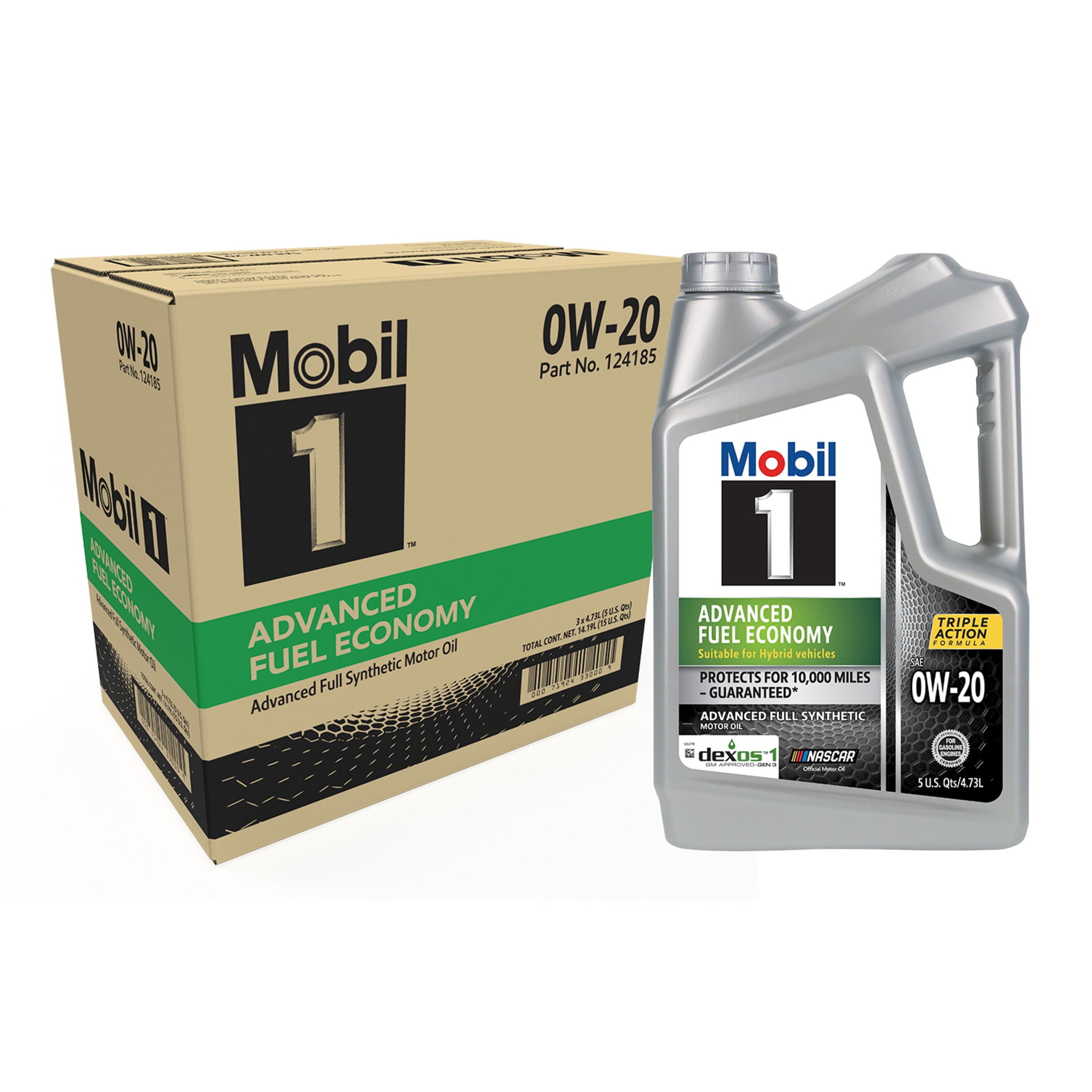 3-Pack 5-Qt. Mobil 1 Advanced Fuel Economy Full Synthetic Motor Oil 0W-20 $63.88 & More + Free Shipping