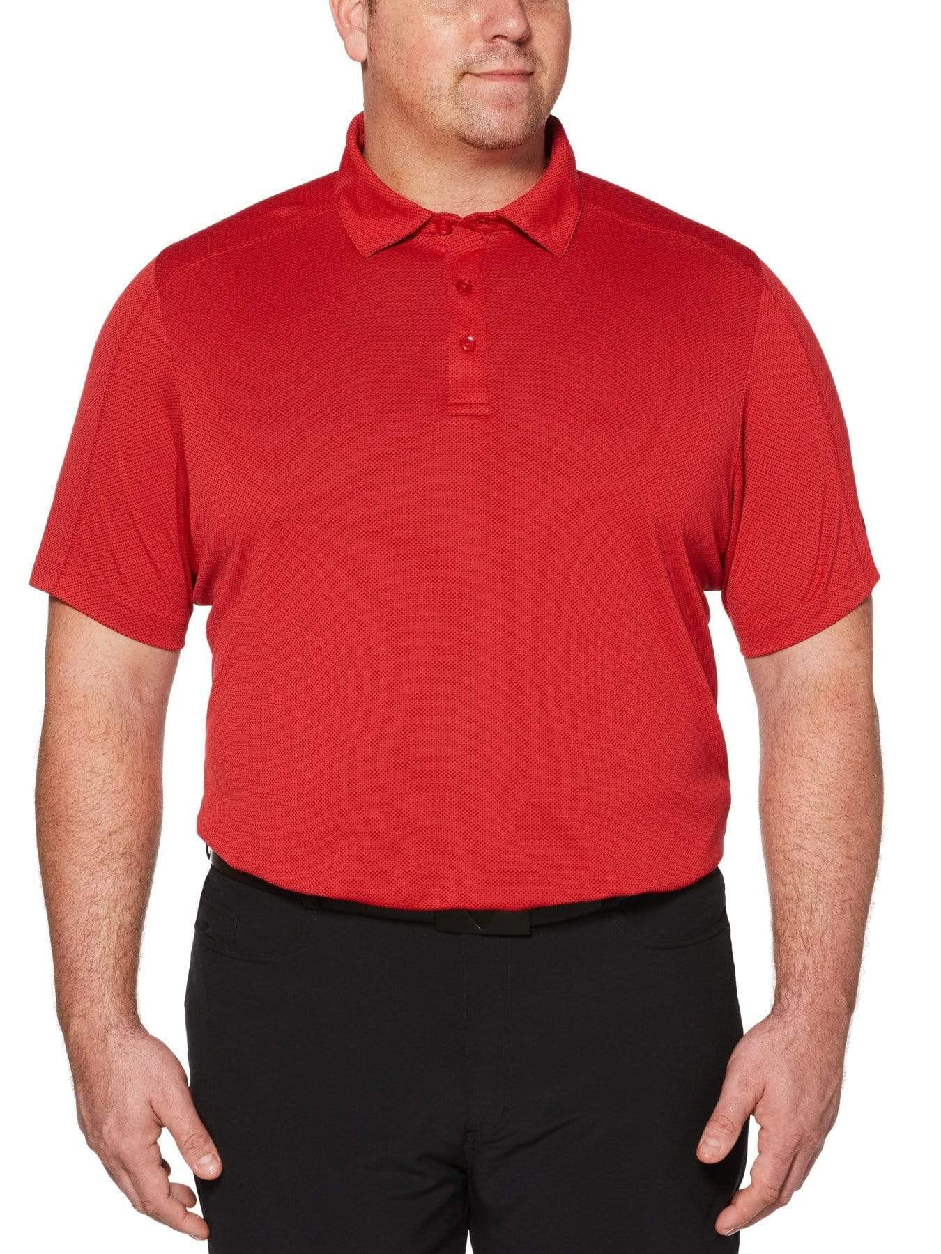 Callaway Men s Swing Tech Short Sleeve Golf Polo Shirt Tango Red XXL 