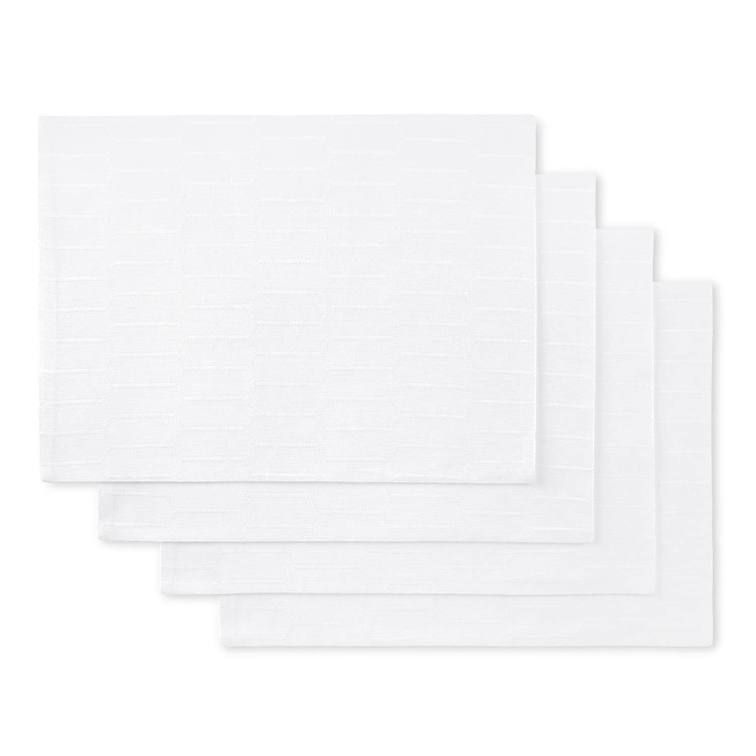 set of 4 Martha Stewart Honeycomb Modern Farmhouse Reversible Cloth Placemats (White) $11.00 + Free Shipping w/ Prime or on $35+