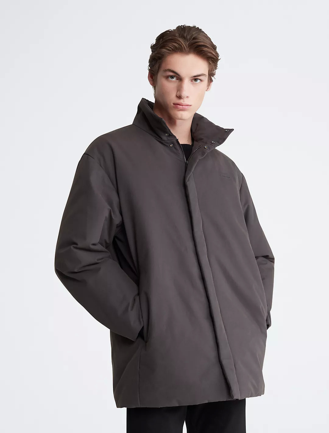 Calvin Klein: Men's and Women's Sale - Men's Cotton Nylon Blend Coat (Phantom) $36.48 + Free Ship $75+
