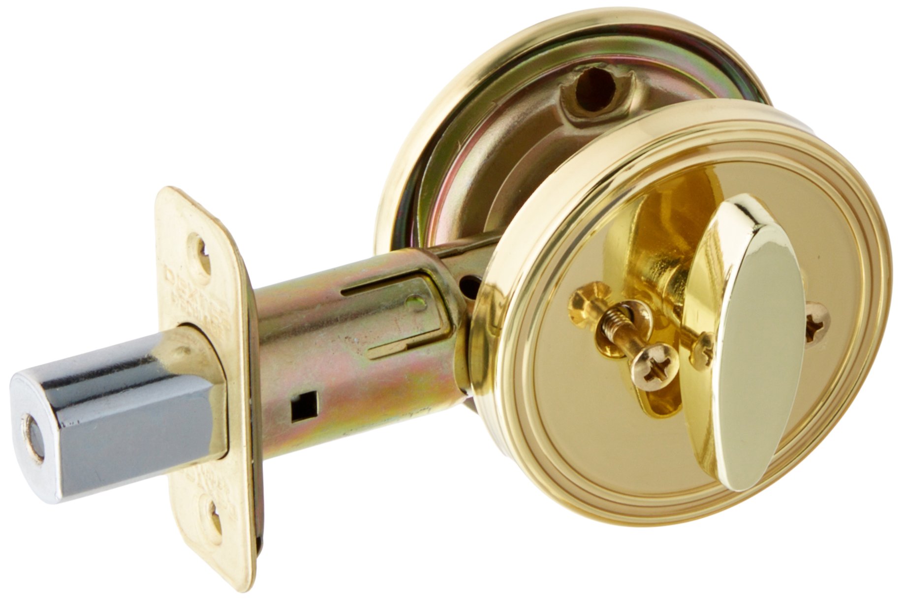 Schlage JD81605 One Sided Deadbolt, Polished Brass $18.73 + Free Shipping w/ Prime or on $35+