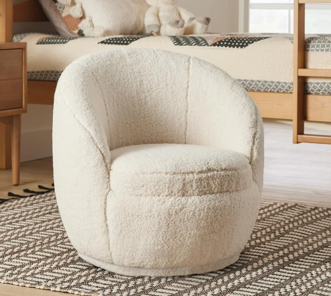 Better Homes & Gardens Mira Kids Swivel Chair (Cream) $98 + Free Shipping