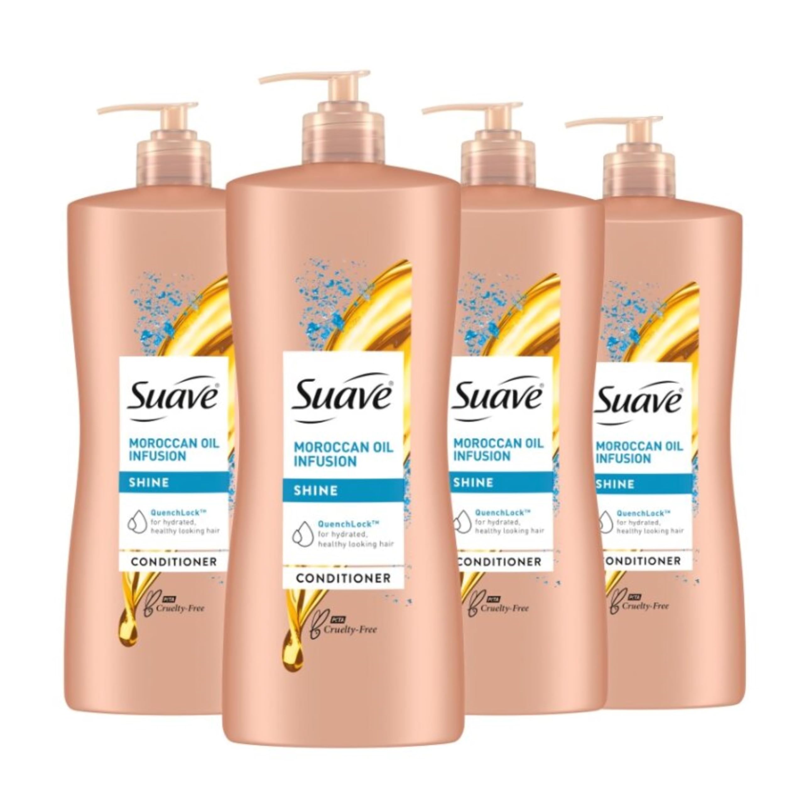 4 - Pack Suave Professionals Shine Conditioner, Moroccan Infusion, 28 Fl Oz $4.72 + Free Shipping w/ Prime or on $35+