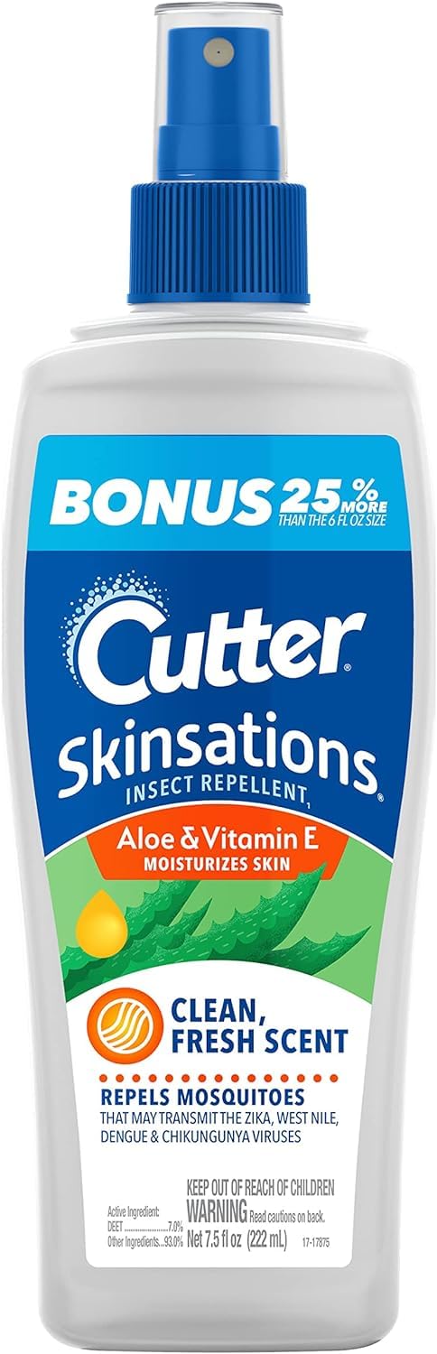 7.5 fl oz Skinsations Insect Repellent Pump Spray - Cutter $2.95 + Free Shipping w/ Prime or on $35+