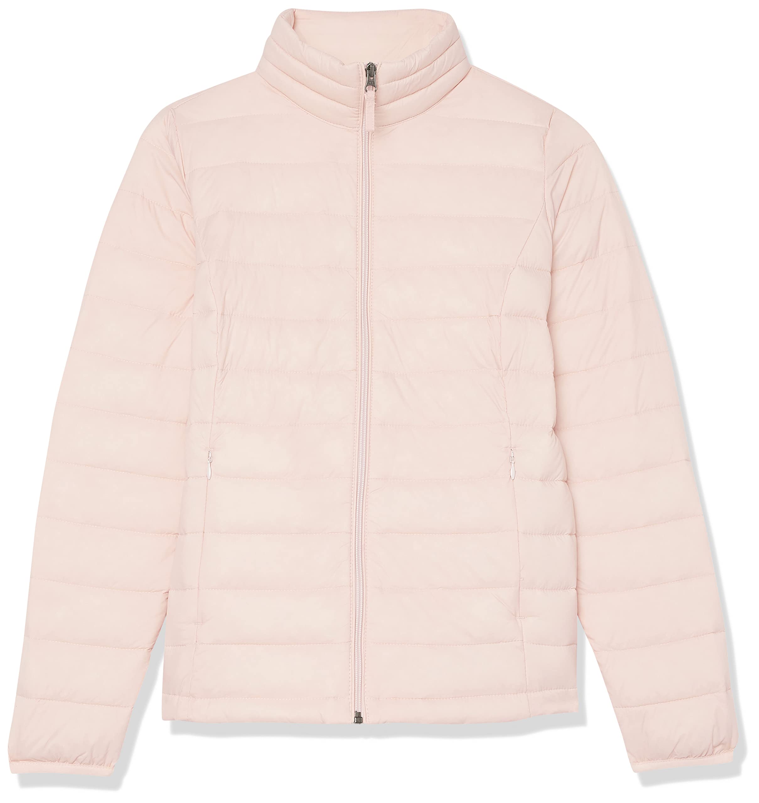 Amazon Essentials Women's Lightweight Long-Sleeve Water-Resistant Packable Puffer Jacket (Light Pink) XX-Large $11.70 + Free Shipping w/ Prime or on $35+