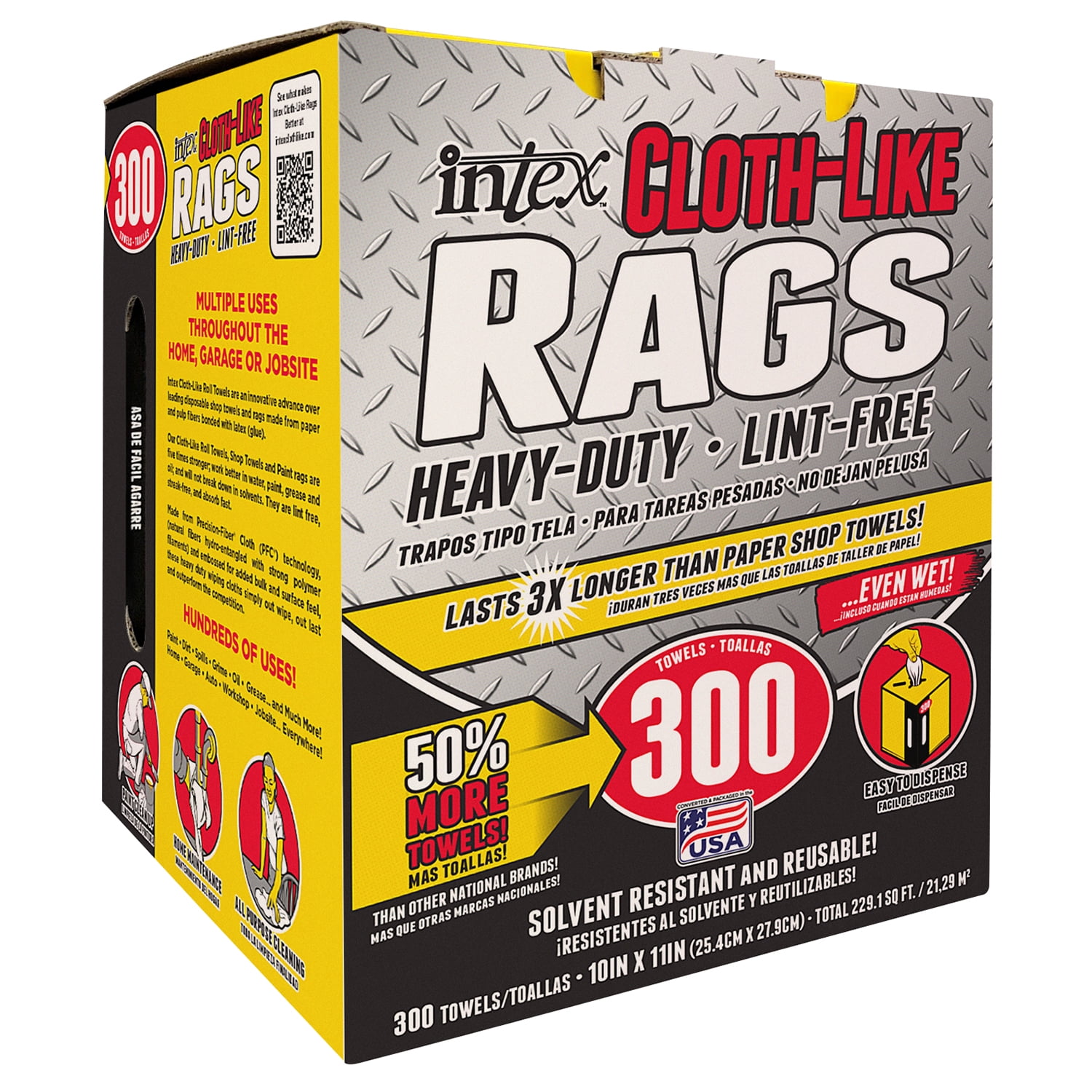 300-Count 10" x 11" Intex Cloth-Like Rags $9.47 + Free Store Pickup