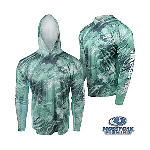 Mossy Oak Fishing Performance Hooded Pullover (Various Colors)