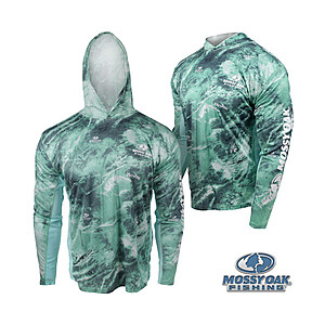 Mossy Oak Fishing Performance Hooded Pullover Various Colors