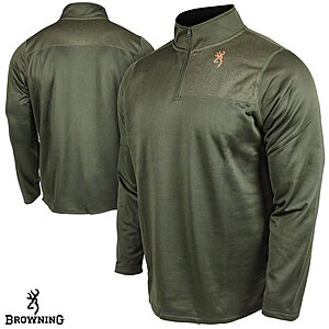 Browning Porter 1 4 Zip Men s Pullover Black Olive
