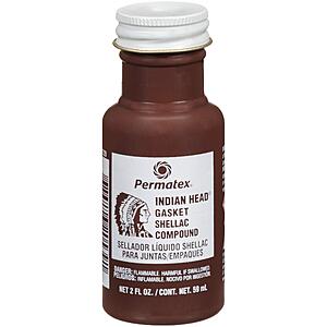 Permatex Indian Head Gasket Shellac Compound, 2 oz. $  2.28 + Free Shipping w/ Prime or on $  35+