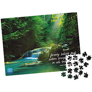 300-Piece Calm Jigsaw Puzzle for Stress Relief (Hidden Waterfalls) $2.10 & More