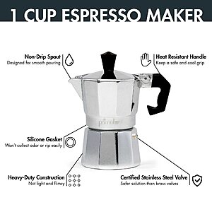 Primula Classic Stovetop Espresso & Coffee Maker (1-Cup)