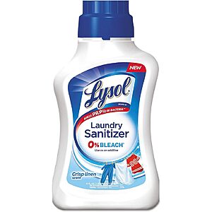 41-Oz Lysol Laundry Sanitizer Additive (Crisp Linen) $3.65 w/ Subscribe & Save