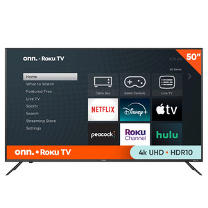 50” onn. 4K UHD LED HDR Roku Smart TV $178 + Free Shipping