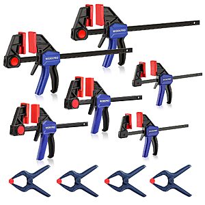 10-Pack WORKPRO Bar Clamps for Woodworking (Assorted) $19.99 + Free Shipping w/ Prime or on $35+
