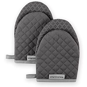 Prime Members: 2-Pack KitchenAid Asteroid Mini Oven Mitt (Charcoal Grey) $8.25 & More + Free Shipping